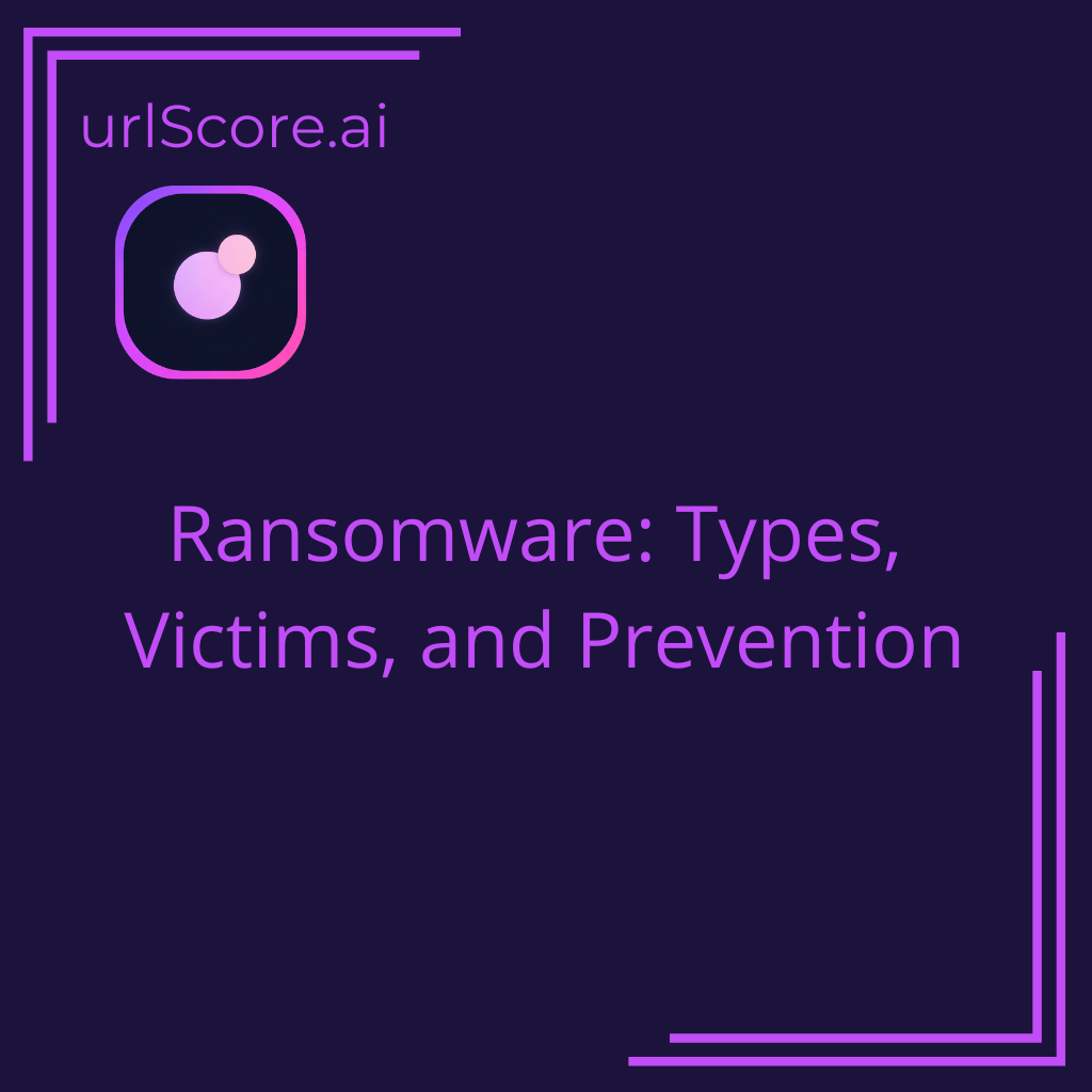 Ransomware: Types, Victims, and Prevention