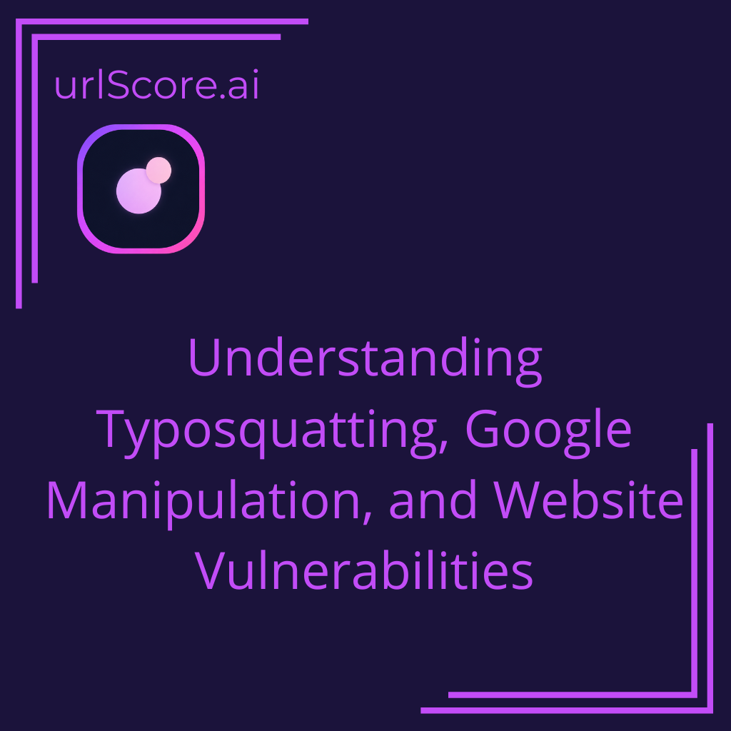 Understanding Typosquatting, Google Manipulation, and Website Vulnerabilities