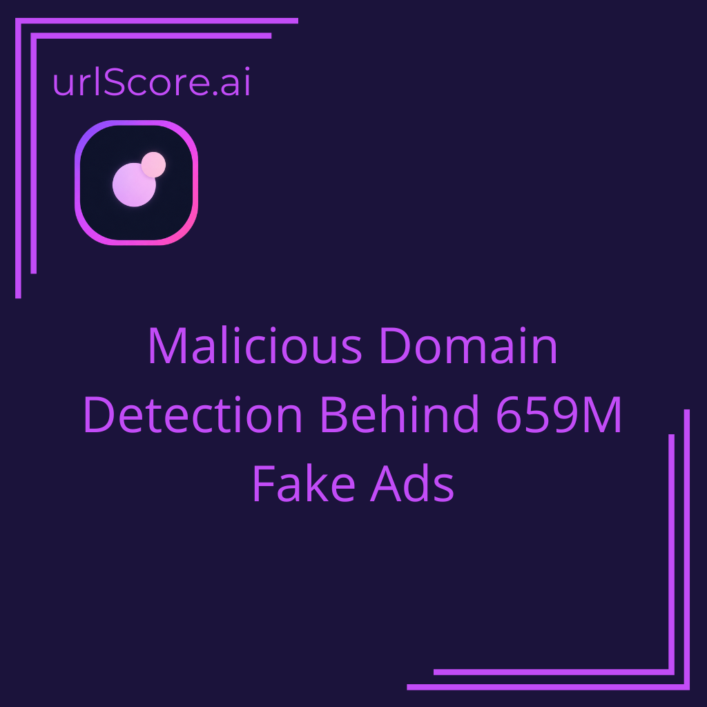 Malicious Domain Detection Behind 659M Fake Ads