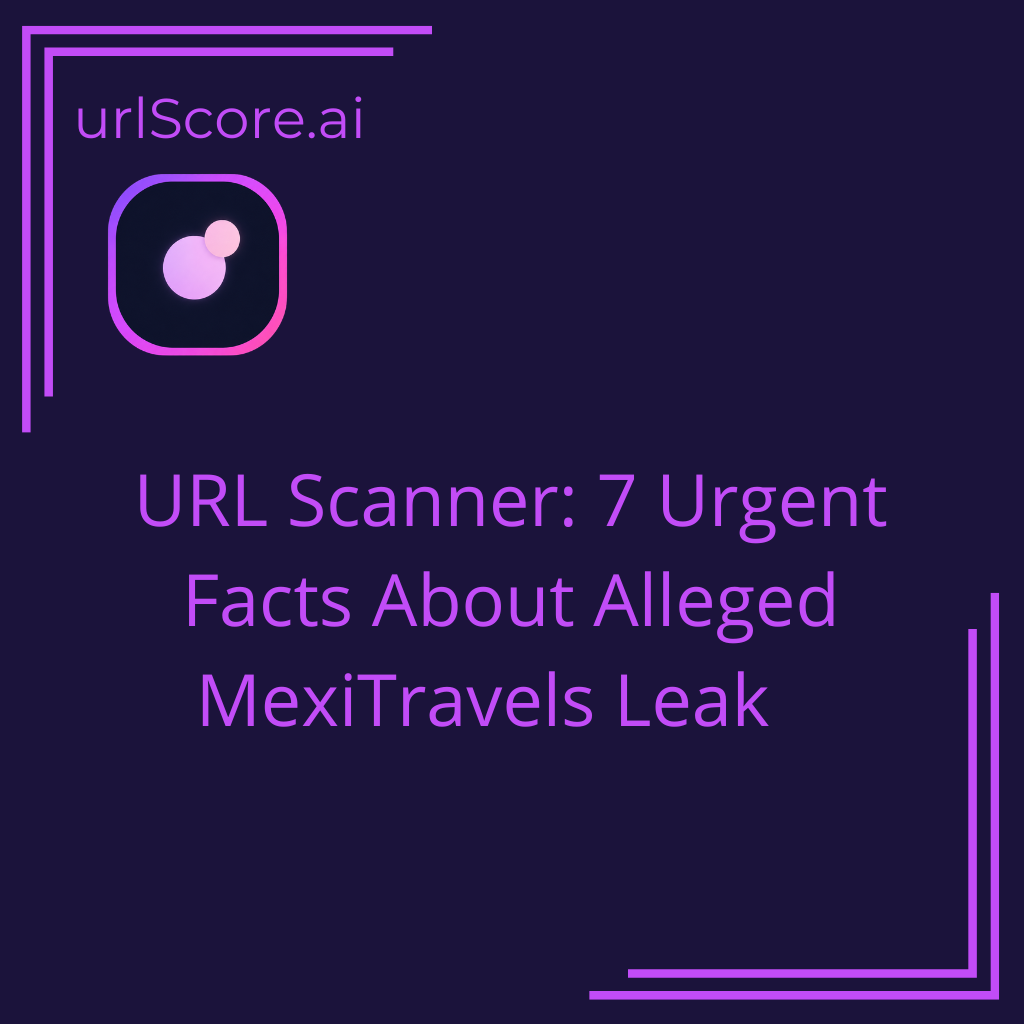 URL Scanner: 7 Urgent Facts About Alleged MexiTravels Leak