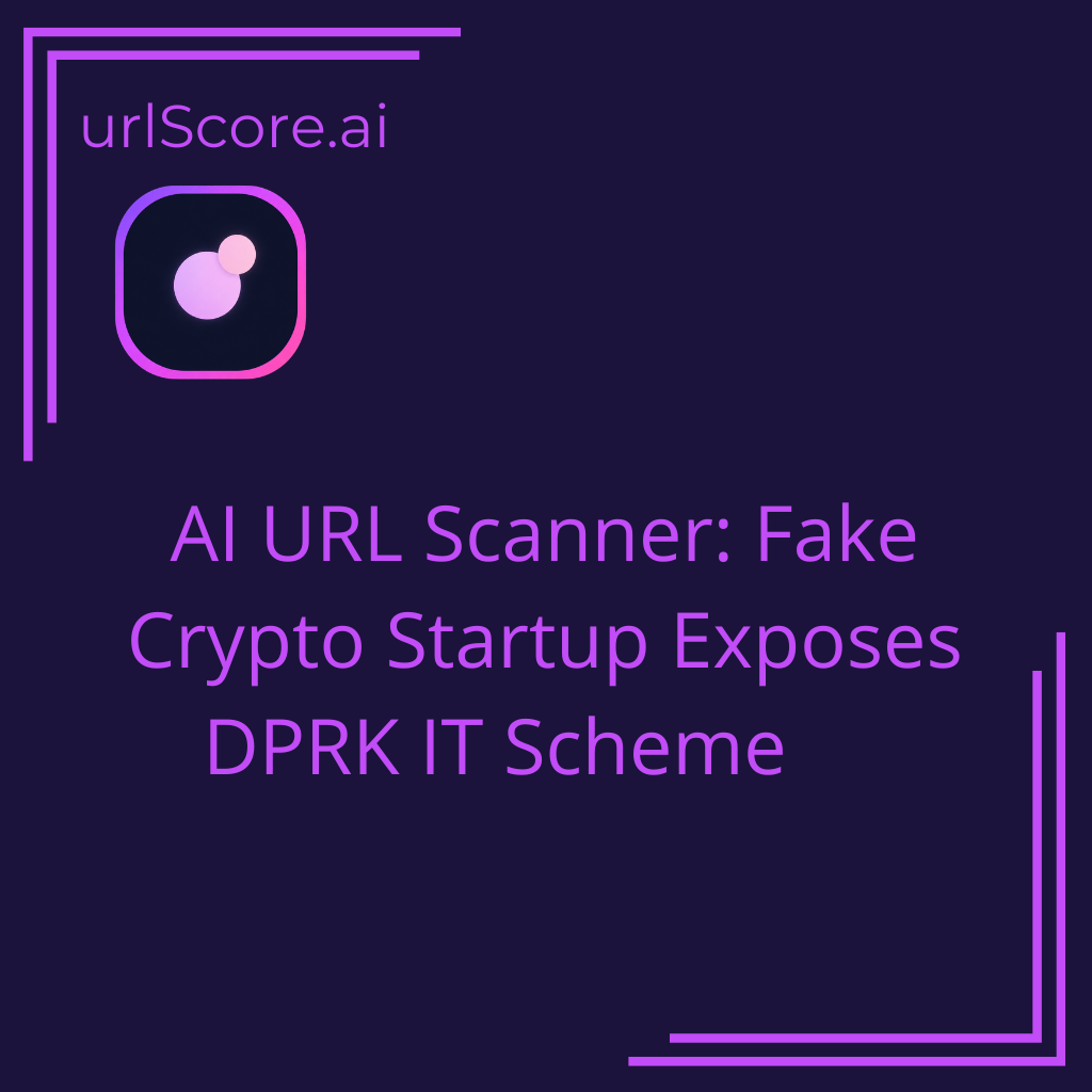 AI URL Scanner: Fake Crypto Startup Exposes DPRK IT Scheme