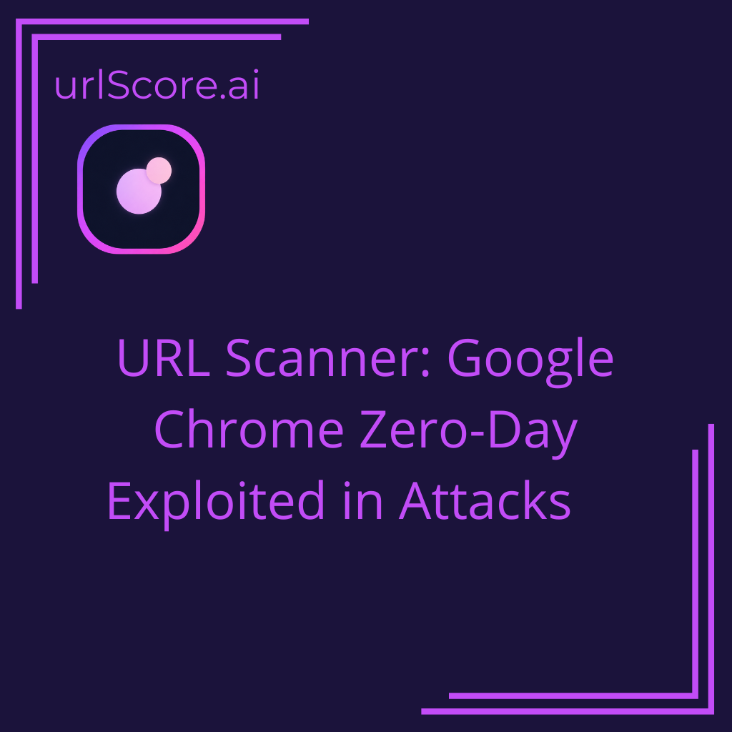URL Scanner: Google Chrome Zero-Day Exploited in Attacks